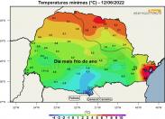Com temperatura de até -3,9°C, Paraná tem madrugada mais fria do ano em 44 cidades