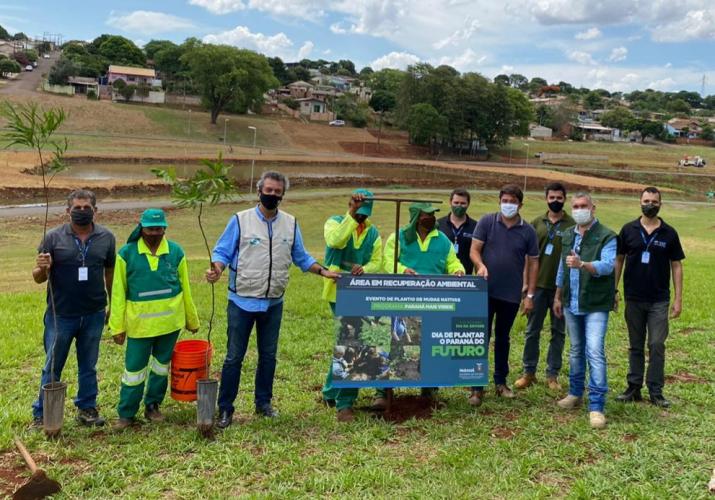 Com mudas do IAT, Parque das Torres é reflorestado em Campo Mourão