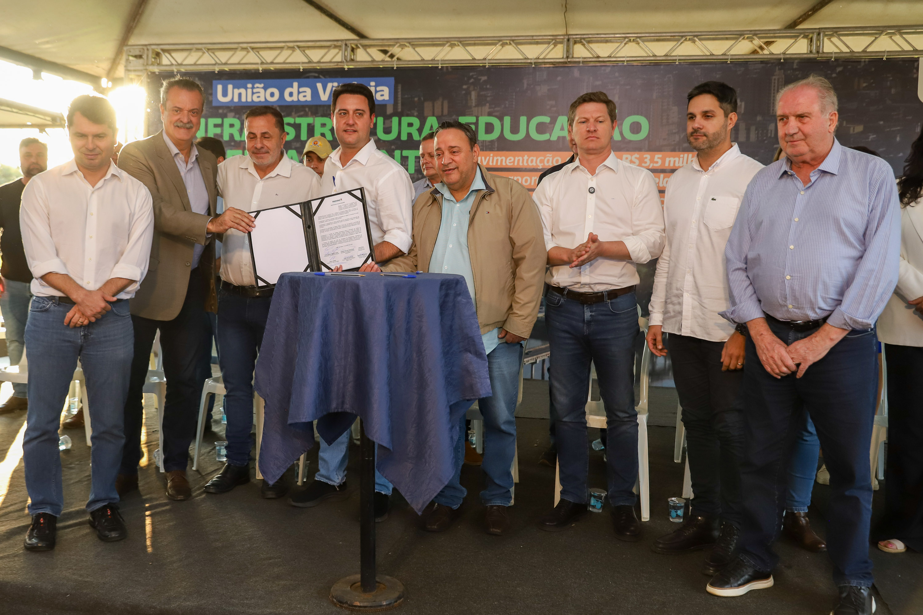 O governador Carlos Massa Ratinho Junior anuncia nesta quinta-feira (20) um pacote de investimentos para o município de União da Vitoria.