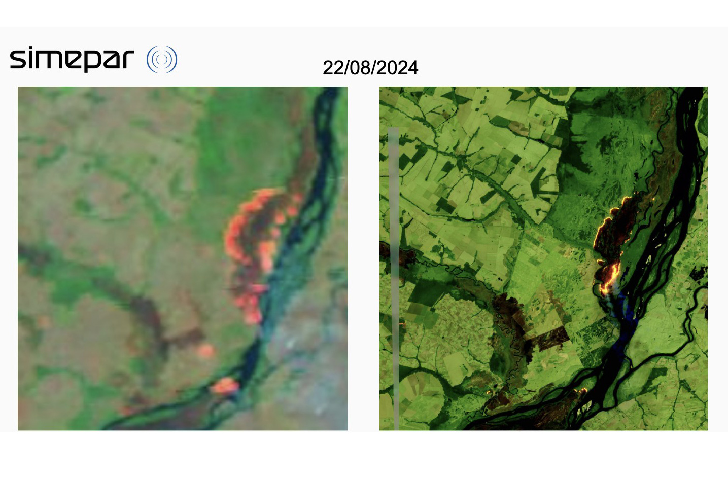 Plataforma do Simepar, VFogo ajuda no combate a incêndios ao detectar focos de calor