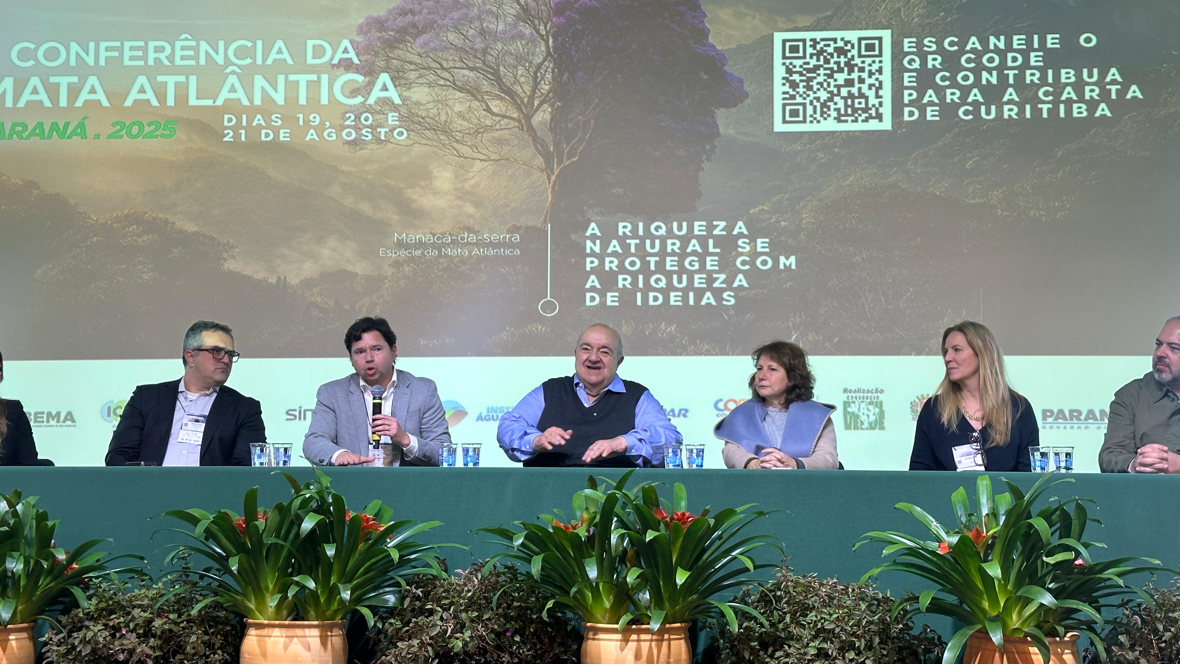 Crédito de biodiversidade do Paraná é destaque na Conferência da Mata Atlântica