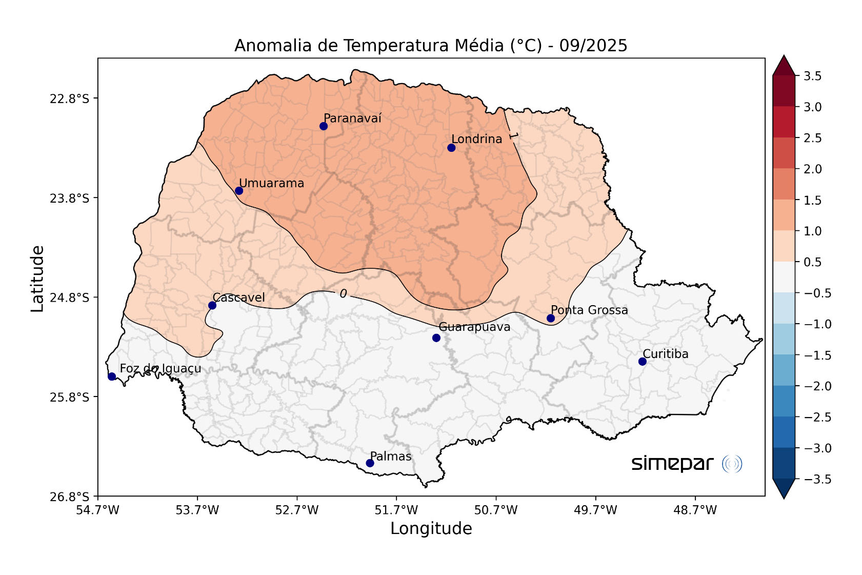 Calor e tempestades: setembro encerra com temperaturas acima da média e chuva irregular