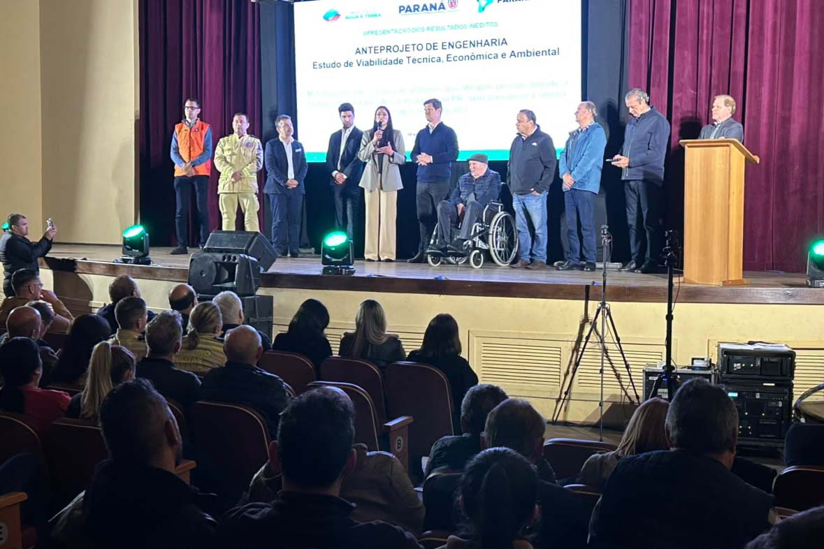 Estado apresenta anteprojeto com obras de R$ 1,3 bilhão para minimizar cheias do Rio Iguaçu
