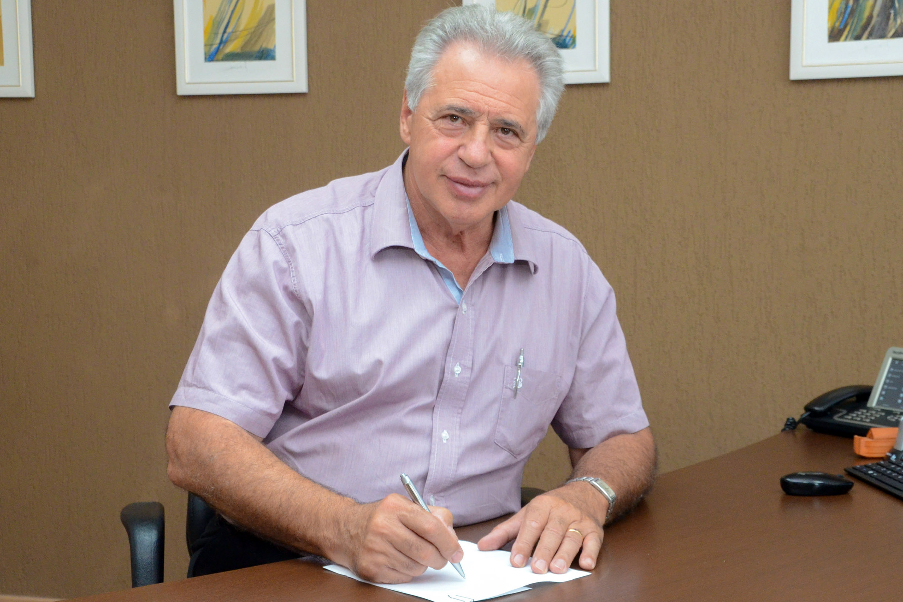 O prefeito de São José dos Pinhais, Luiz Carlos Setim, destaca a importância do ICMS Ecológico para a preservação dos recursos hídricos. Foto: Ary Portugal/PMSJP