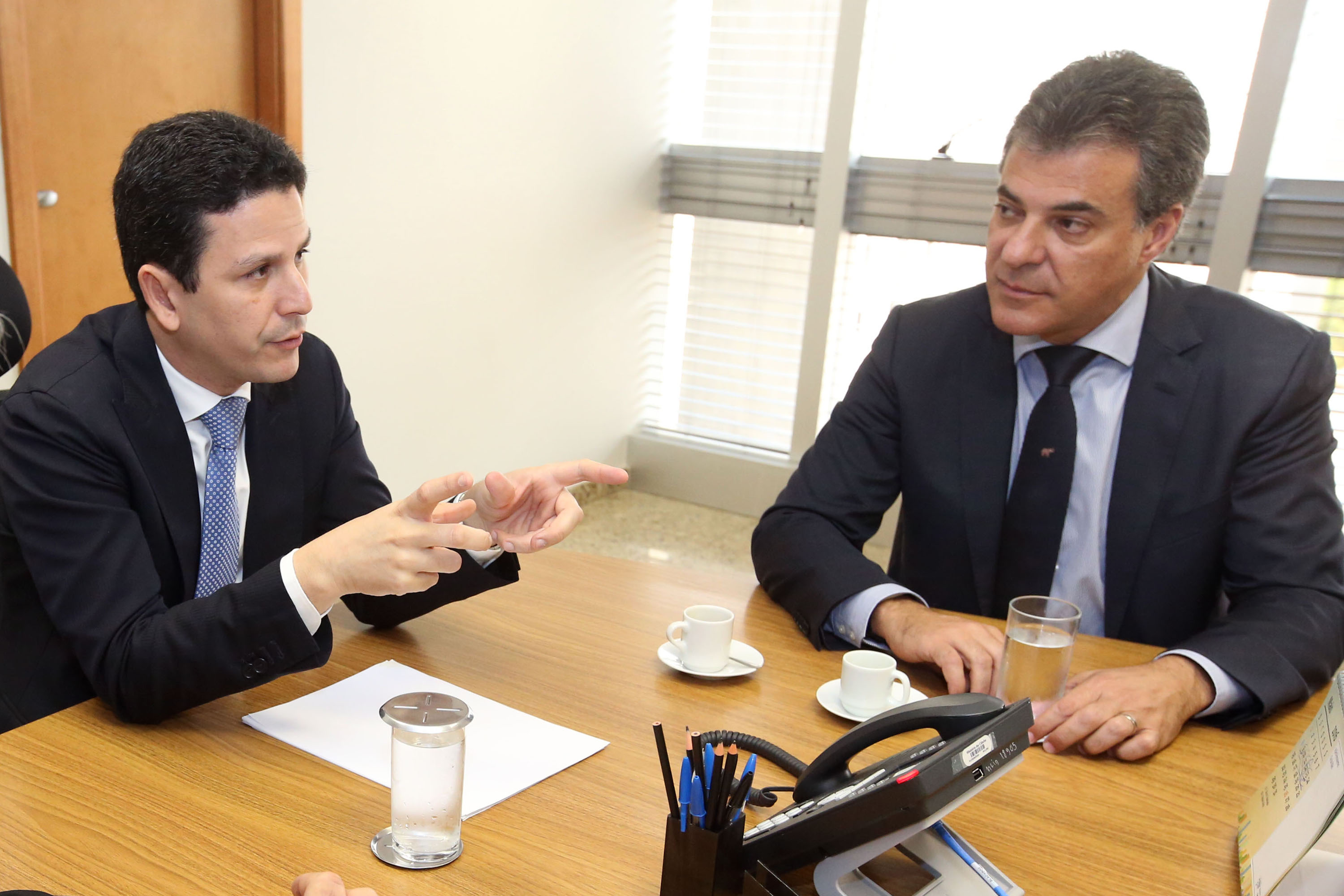 Governador Beto Richa durante reunião com o ministro das Cidades, Bruno Araújo.Brasília, 18/05/2016.Foto: Bruno Peres/Min.Cidades