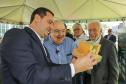  O governador do Paraná, Carlos Massa Ratinho Junior, inaugura o jardim de colmeias de abelhas nativas e a horta orgânica no Palácio Iguaçu.
