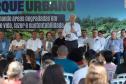 O governador em exercício Darci Piana inaugura nesta sexta-feira (05) o Parque Urbano Manduhy, em Cianorte, no Noroeste do Paraná.