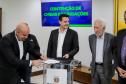 Curitiba, 02-09-24 - Governador Carlos Massa Ratinho Junior assina a contratação de estudos para a contenção de cheias e inundações para a região de União da Vitória.