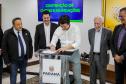 Curitiba, 02-09-24 - Governador Carlos Massa Ratinho Junior assina a contratação de estudos para a contenção de cheias e inundações para a região de União da Vitória.