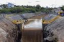 Francisco Beltrão, 13 de dezembro de 2024 - O governador Carlos Massa Ratinho Jr., inaugura obra de condenção de cheias e anuncia melhorias.