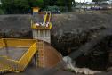 Francisco Beltrão, 13 de dezembro de 2024 - O governador Carlos Massa Ratinho Jr., inaugura obra de condenção de cheias e anuncia melhorias.