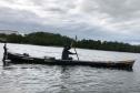 Operação do Instituto Água e Terra (IAT) contra a pesca predatória nas baías de Antonina e Paranaguá.