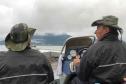 Um dia após a proibição da pesca, agentes do IAT recuperam 13 quilos de camarão em Guaraqueçaba