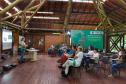 Voluntários participaram da ação de educação ambiental no Parque Estadual do Palmito, em Paranaguá, no Litoral do Paraná