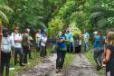 Voluntários participaram da ação de educação ambiental no Parque Estadual do Palmito, em Paranaguá, no Litoral do Paraná