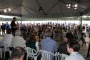 Curitiba, 20 de março de 2025 - O governador Carlos Massa Ratinho Junior participa da soltura de peixes no Parque Passauna, dentro do programa Rio Vivo.