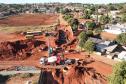 Obra de contenção da voçoroca de Loanda chega a 68% de execução