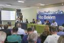 Governadora em exercício Cida Borghetti, prefeito de curitiba, Rafael Greca, pesidente da Sanepar Mounir Chaowiche vice-prefeito de Curitiba, Eduardo Pimentel e secretário do meio ambiente, Antonio Carlos Bonetti, assinam o convênio do plano de revitalização do Rio Belém.Curitiba, 14122017Foto: Orlando Kissner / ANPr