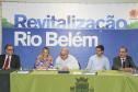 Governadora em exercício Cida Borghetti, prefeito de curitiba, Rafael Greca, pesidente da Sanepar Mounir Chaowiche vice-prefeito de Curitiba, Eduardo Pimentel e secretário do meio ambiente, Antonio Carlos Bonetti, assinam o convênio do plano de revitalização do Rio Belém.Curitiba, 14122017Foto: Orlando Kissner / ANPr