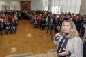 A governadora Cida Borghetti, assina convênios na área da saúde, com vários prefeitos. Presentes: secretário da Saúde, Antonio Carlos Nardi, de Meio Ambiênte, Antonio Carlos Bonetti, presidente do BRDE, Orlando Pessuti, os deputados, Pedro Lupion, Maria Victória, André Bueno, Artagão Junior, Douglas Fabrício, Élio Rusch, Nelson Justus, entre outros.Curitiba, 06-06-18.Foto: Arnaldo Alves / ANPr.