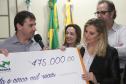 Em solenidade na Câmara Municipal de Francisco Beltrão, neste sábado (30), a governadora Cida Borghetti anunciou R$ 87 milhões para obras de infraestrutura a ações na região Sudoeste. Dos recursos, R$ 76,6 milhões fazem parte do Programa Estadual de Recuperação e Conservação de Estradas, que tem R$ 1,5 bilhão para melhorias na malha rodoviária estadual.-. Francisco Beltrão,30/06/2018 Foto:Jaelson Lucas / ANPr