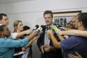 O secretário interino de Desenvolvimento Sustentável, Everton Luiz da Costa Souza, falou sobre situação das barragens do Paraná.Curitiba, 29-01-19.Foto: Arnaldo Alves / ANPr.