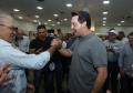 O governador Carlos Massa Ratinho Junior afirmou nesta sexta-feira (12), em encontro com prefeitos de cidades da região Norte, realizado na ExpoLondrina, que o programa de transferência da sede administrativa para cidades do interior fortalece a presença do governo junto à população e agiliza o encaminhamento das demandas regionais.  -  Londrina, 12/04/2019  -  Foto: Rodrigo Félix Leal/ANPr