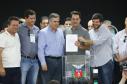 O governador Carlos Massa Ratinho Junior afirmou nesta sexta-feira (12), em encontro com prefeitos de cidades da região Norte, realizado na ExpoLondrina, que o programa de transferência da sede administrativa para cidades do interior fortalece a presença do governo junto à população e agiliza o encaminhamento das demandas regionais.  -  Londrina, 12/04/2019  -  Foto: Rodrigo Félix Leal/ANPr