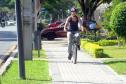 Secretaria de Estado do Meio Ambiente, incentiva os funcionários ao uso da bicicleta. Leticia Sucharski, estudante de Biologia e  estágiaria da secretaria.Curitiba, 12/04/2014Foto: Ricardo Almeida / ANPr