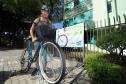Secretaria de Estado do Meio Ambiente, incentiva os funcionários ao uso da bicicleta. Leticia Sucharski, estudante de Biologia e  estágiaria da secretaria.Curitiba, 12/04/2014Foto: Ricardo Almeida / ANPr