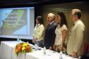 Secretário do Meio Ambiente, Luiz Eduardo Cheida acompanhado pela Desembargadora do Tribunal de Justiça Joeci Camargo Machado, representante do CREA-Pr., Antonio Borges dos Reis e representante do PV - Partido Verde, Maria Leticia Fagundes, entrega Prêmio Mãe Natureza no Auditório Mario Lobo, Palácio das Araucárias.Curitiba, 11/03/2014Foto: Ricardo Almeida / ANPr