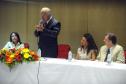 Secretário do Meio Ambiente, Luiz Eduardo Cheida acompanhado pela Desembargadora do Tribunal de Justiça Joeci Camargo Machado, representante do CREA-Pr., Antonio Borges dos Reis e representante do PV - Partido Verde, Maria Leticia Fagundes, entrega Prêmio Mãe Natureza no Auditório Mario Lobo, Palácio das Araucárias.Curitiba, 11/03/2014Foto: Ricardo Almeida / ANPr
