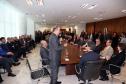 Governador Beto Richa assina decretos para melhoria da qualidade de águas em 750 mil hectares de mananciais e revitalização do Rio Iguaçu. Na foto, o presidente da Sanepar, Mounir Schaowiche.Curitiba, 02062015.Foto: Orlando Kissner/ANPr