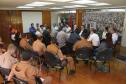 Reunião entre Governo do Estado através da Secretaria Especial para Assuntos Fundiários, Secretaria do Meio Ambiente, Instituto Nacional de Colonização e Reforma Agrária (Incra), Prefeitura de Londrina, Sociedade Rural do Paraná e representantes do MST sobre a ocupação da Fazenda Figueira. Londrina, 21/08/2015.Foto: Vivian Honorato/Prefeitura de Londrina