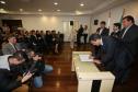 Governador Beto Richa assina convênio entre o Governo do Estado através do Instituto Ambiental do Paraná (IAP) e a Prefeitura de Araucária visando à criação de um parque municipal e realocação de pessoas instaladas em áreas de risco.Araucária, 02/08/2015.Foto: Orlando Kissner/ANPr