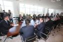 Governador Beto Richa, acompanhado de secretários e deputados, assina convênio de liberação de recursos do parque ambiental de Pato Branco.Curitba, 16/09/2015