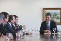 Governador Beto Richa, acompanhado de secretários e deputados, assina convênio de liberação de recursos do parque ambiental de Pato Branco.Curitba, 16/09/2015