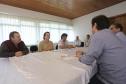 O secretário do Meio Ambiente e Recursos Hídrico, Ricardo Soavinski, encontra-se com o prefeito de guarapuava, em Guarapuava.Guarapuava, 09-10-15.Foto: Arnaldo Alves / ANPr