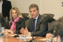 Governador Beto Richa, durante reunião nesta segunda-feira, 26 de outubro, no Palácio Iguaçu, para avaliação dos trabalhadores no Projeto de Revitalização do Rio Iguaçu. Participaram da reunião, a vice-governadora, Cida Borghetti, os secretários do Meio Ambiênte e Recursos Hídricos, Ricardo Soavinski; da Casa Civil, Eduardo Sciarra; o secretário chefe de Gabinete, Deonilson Roldo e o presidente da Sanepar, Mounir Chaowiche e demais autoridades. Curitiba, 26/10/15.Foto: Arnaldo Alves / ANPr.