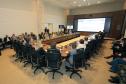 Governador Beto Richa, durante reunião nesta segunda-feira, 26 de outubro, no Palácio Iguaçu, para avaliação dos trabalhadores no Projeto de Revitalização do Rio Iguaçu. Participaram da reunião, a vice-governadora, Cida Borghetti, os secretários do Meio Ambiênte e Recursos Hídricos, Ricardo Soavinski; da Casa Civil, Eduardo Sciarra; o secretário chefe de Gabinete, Deonilson Roldo e o presidente da Sanepar, Mounir Chaowiche e demais autoridades. Curitiba, 26/10/15.Foto: Arnaldo Alves / ANPr.