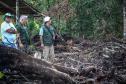 O Batalhão de Polícia Militar Ambiental e o Instituto Ambiental do Paraná (IAP) fizeram na manhã deste sábado (06/02) uma fiscalização em uma região de invasão e desmatamento localizada no Parque Estadual Rio da Onça, em Matinhos (PR) no Litoral do Estado