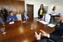 O governador Beto Richa  assina contrato de gestão, entre Simepar, Secretaria do Meio Ambiente, Instituto Ambiental do Paraná e Secretaria da Ciência, Tecnologia e Ensino Superior, para monitoramento e análise do Cadastro Ambiental e Rural