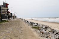moradores apoiam as obras do litoral