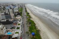 moradores apoiam as obras do litoral