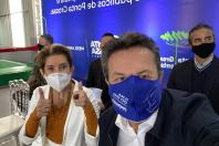 secretário estadual do Desenvolvimento Sustentável e do Turismo, Márcio Nunes, durante inauguração da usina termelétrica pública a biogás em Ponta Grossa, nos Campos Gerais, nesta sexta-feira (30). - Ponta Grossa, 30/04/2021