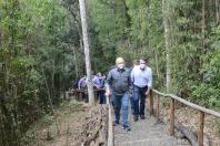 O Monumento Natural Estadual Salto São João, localizado no município de Prudentópolis, região Centro-sul do Estado, recebeu nessa quinta-feira (15) o seu Plano de Manejo - documento com normas para utilização dos atrativos naturais, visando a proteção ambiental do local. - Curitiba, 15/07/2021 - Foto: SEDEST