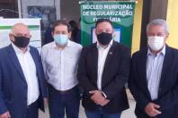 O Paraná está sediando a 1ª Oficina do Programa ?Titula Brasil?, etapa regional, que acontece na Associação dos Municípios do Oeste do Paraná (Amop), entre 10 e 12/08, em Cascavel. O evento conta com os apoios do Governo do Paraná, Associação dos Municípios do Paraná (AMP), AMOP e Federação da Agricultura no Estado do Paraná (Faep). - Curitiba, 10/08/2021 - Foto: IAT