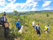 Trabalho de campo em expedição Pró-Espécies na RPPN Caminho das Tropas