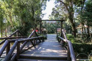 Fechamento nos finais de semana e horário reduzido durante a semana são algumas medidas adotadas pelo IAT, conforme determinações dos governos estadual e municipais. A medida atende o objetivo de conter a disseminação do coronavírus. - Na foto, Bosque Papa João Paulo II no Centro Cívico em Curitiba. Curitiba, 19/03/2021 