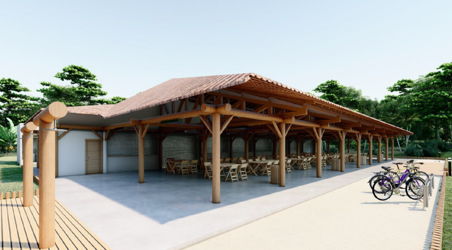 Praça de alimentação Ilha do Mel